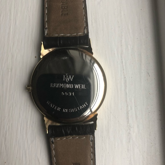 Raymond Weil 30mm gold plated watch.
